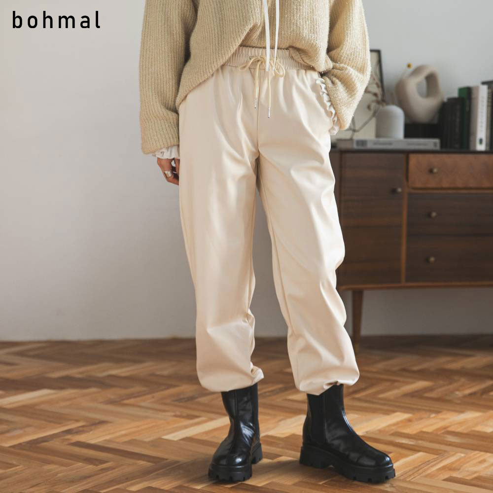 フェイクレザージョガーパンツ – レディースファッション通販の夢展望