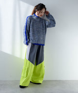 スリーブラインカラフルミックスニット