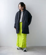 裏地配色ミドル丈中綿ブルゾン