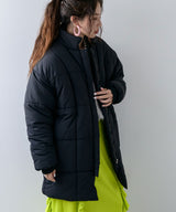 裏地配色ミドル丈中綿ブルゾン