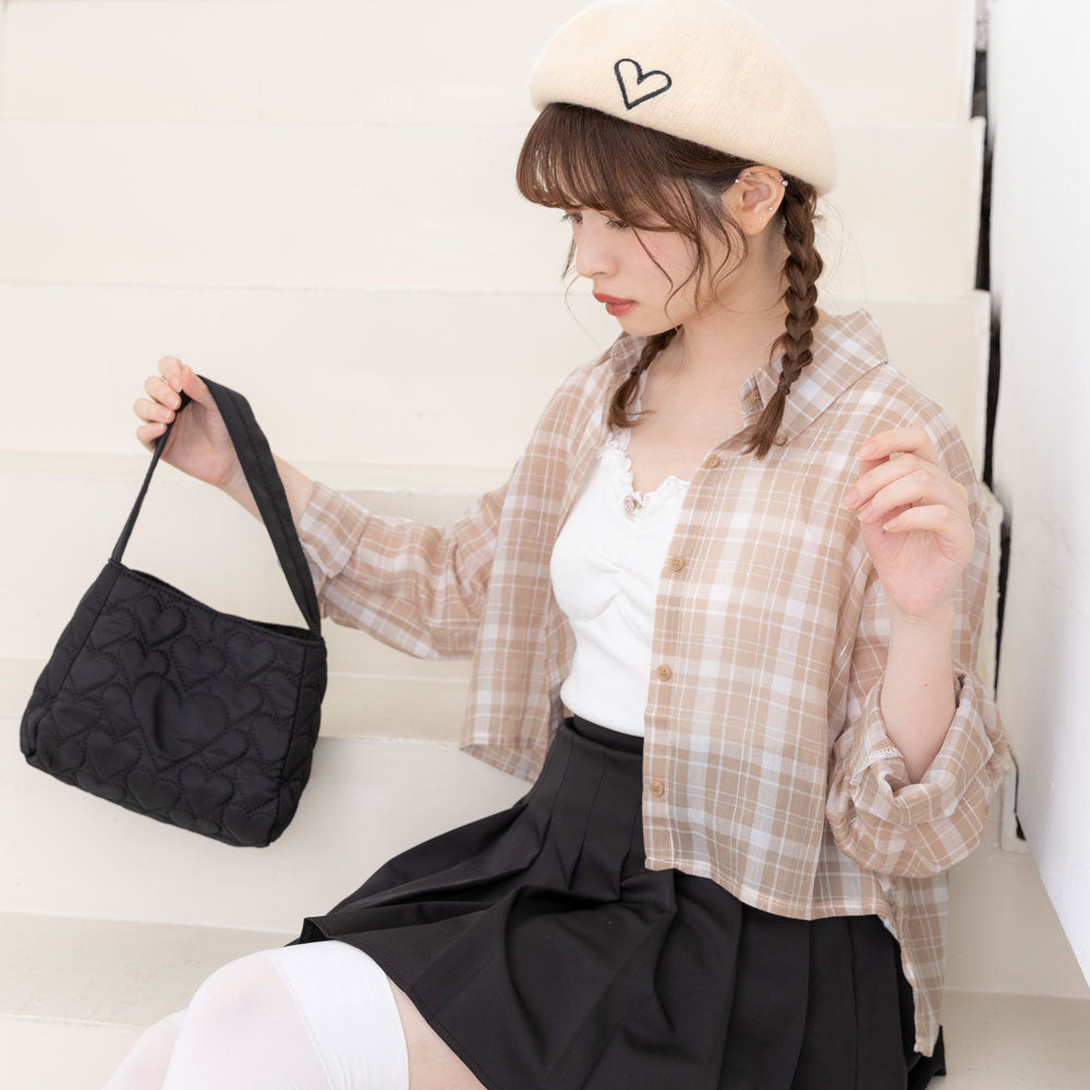 stylingシアーチェックシャツ/one/ポリエステル/BEG/チェック/16WFB235036// 42010058639_C_2.jpg