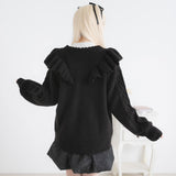 【新春セール】前後2WAYダブルリボンカーディガン【ニット】