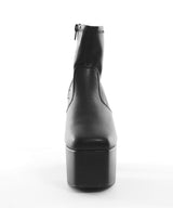 【ブラック/エクリュのみ定価】12cm厚底ストレッチショートブーツ【大きいサイズ有】