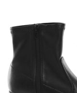【ブラック/エクリュのみ定価】12cm厚底ストレッチショートブーツ【大きいサイズ有】