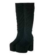 厚底ストレッチフィット美脚ロングブーツ