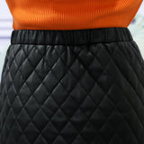 【新春セール】キルティングorプリーツ選べるフェイクレザースカート