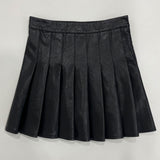 【新春セール】キルティングorプリーツ選べるフェイクレザースカート