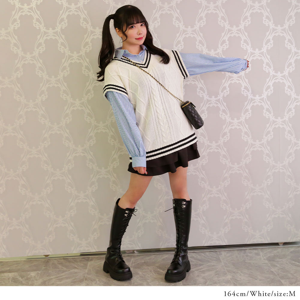 ワンピース ニットワンピース Vネック エレガント スリム Vネックロングニットワンピ | ワンピース | KINGLILY