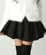 【ブラックのみ予約　11/10発送】ハイウエストティアードスカパン