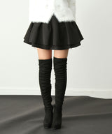 【ブラックのみ予約　11/10発送】ハイウエストティアードスカパン