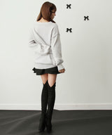 【ブラック（丈長含む）のみ定価】ハイウエストティアードスカパン