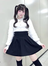 【ブラックのみ定価】ハイウエストティアードスカパン