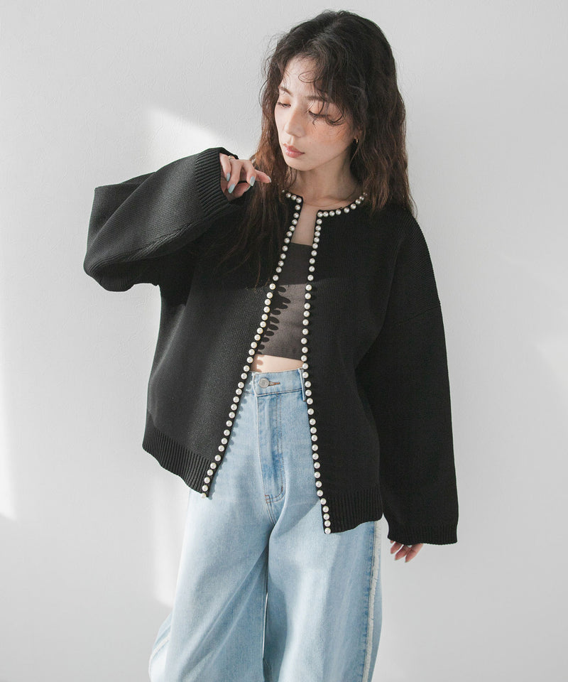 パールニットカーディガン