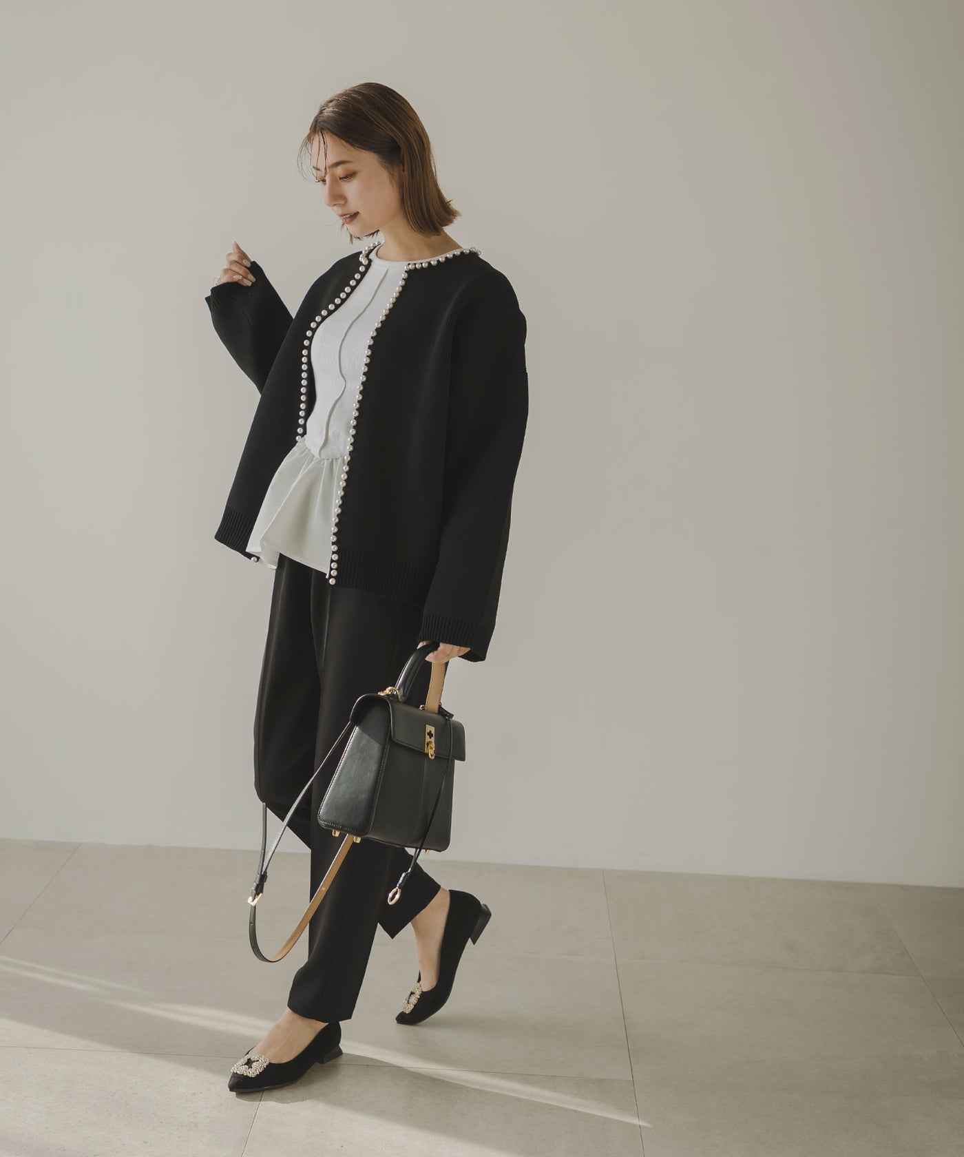 パールカーディガン パールニットカーディガン – レディースファッション通販の夢