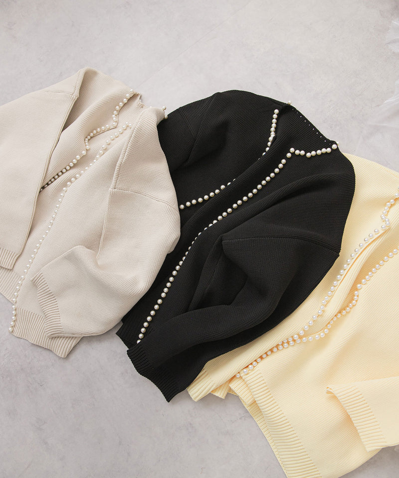 パールニットカーディガン