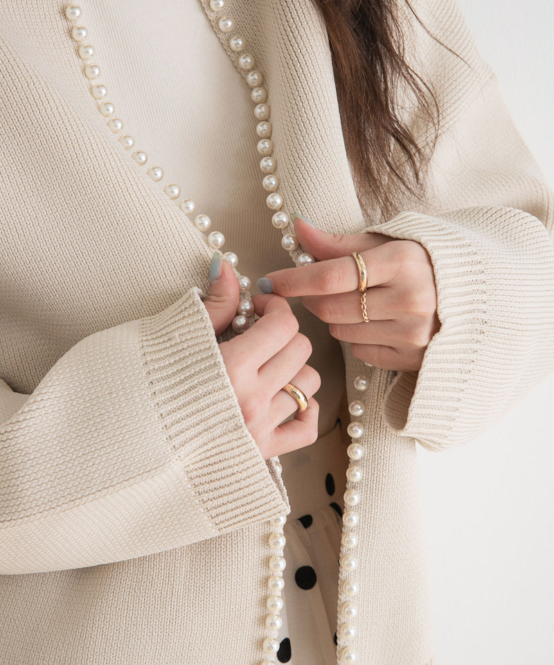 パールニットカーディガン