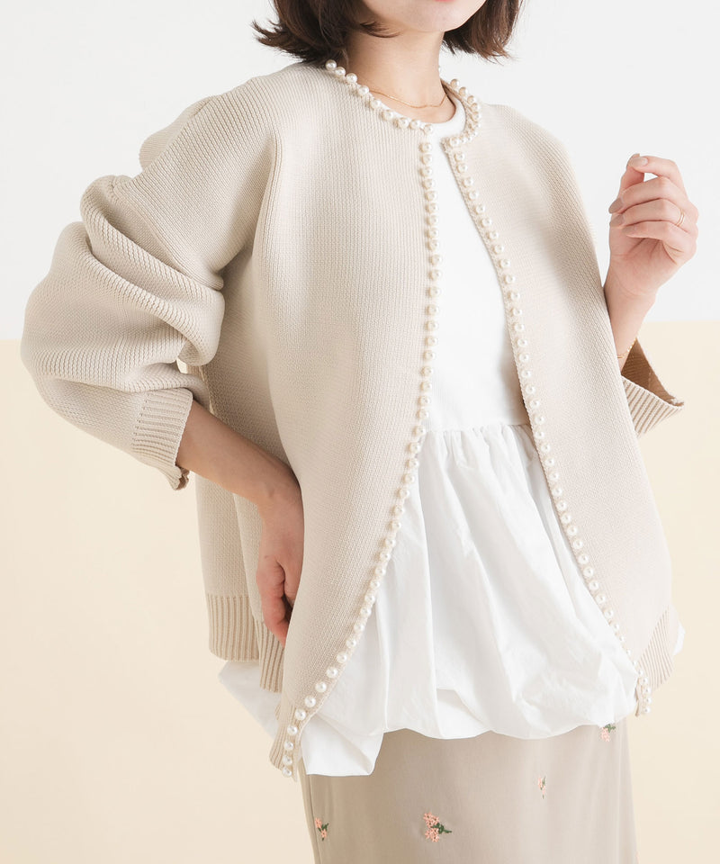 パールニットカーディガン
