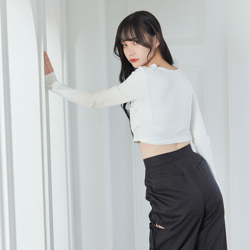 カットオフギャザーパンツ – レディースファッション通販の夢展望【公式】