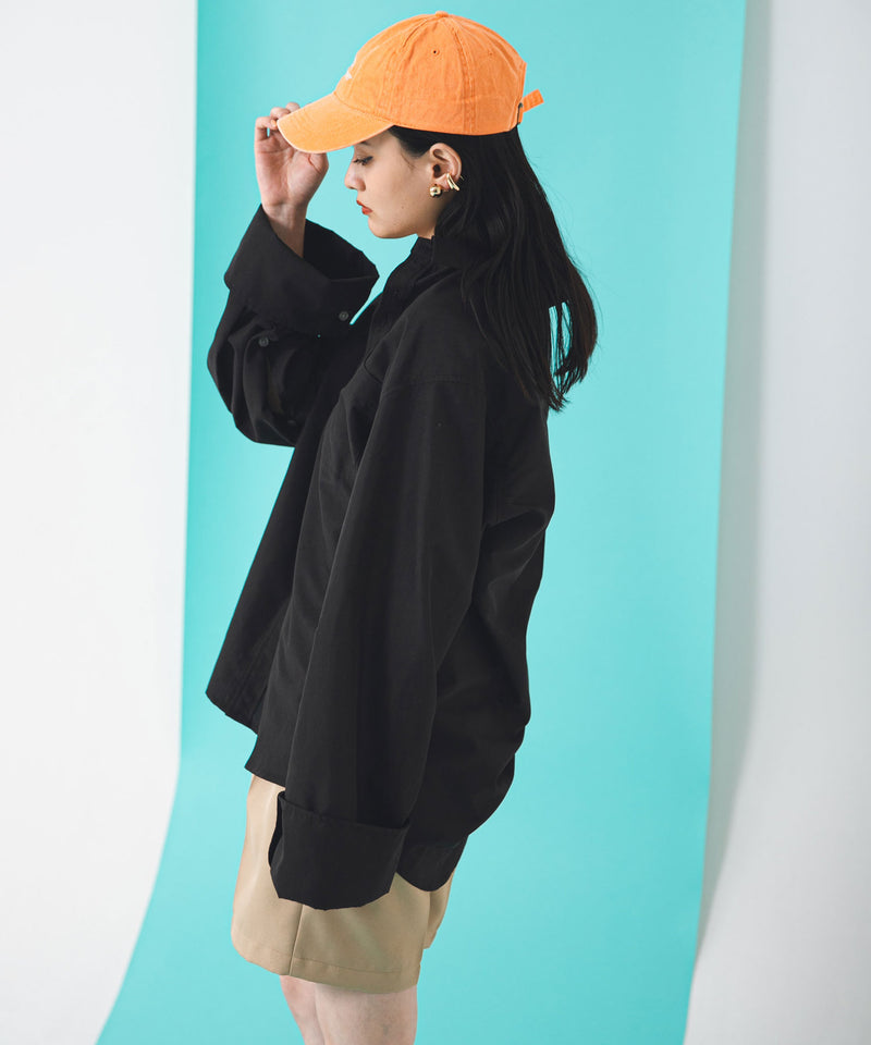 【メール便】ワイドスリーブオーバーサイズシャツ