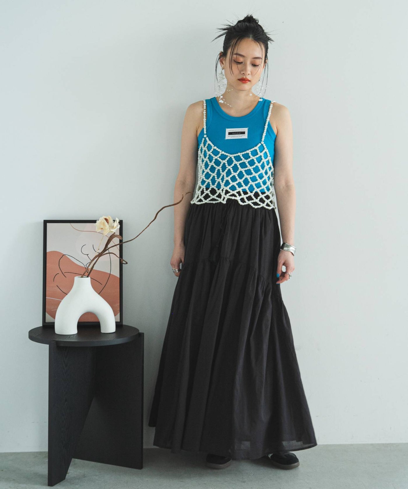 ボリュームマキシスカート ROSIEE(ロージー) タックボリュームマキシスカート R772713