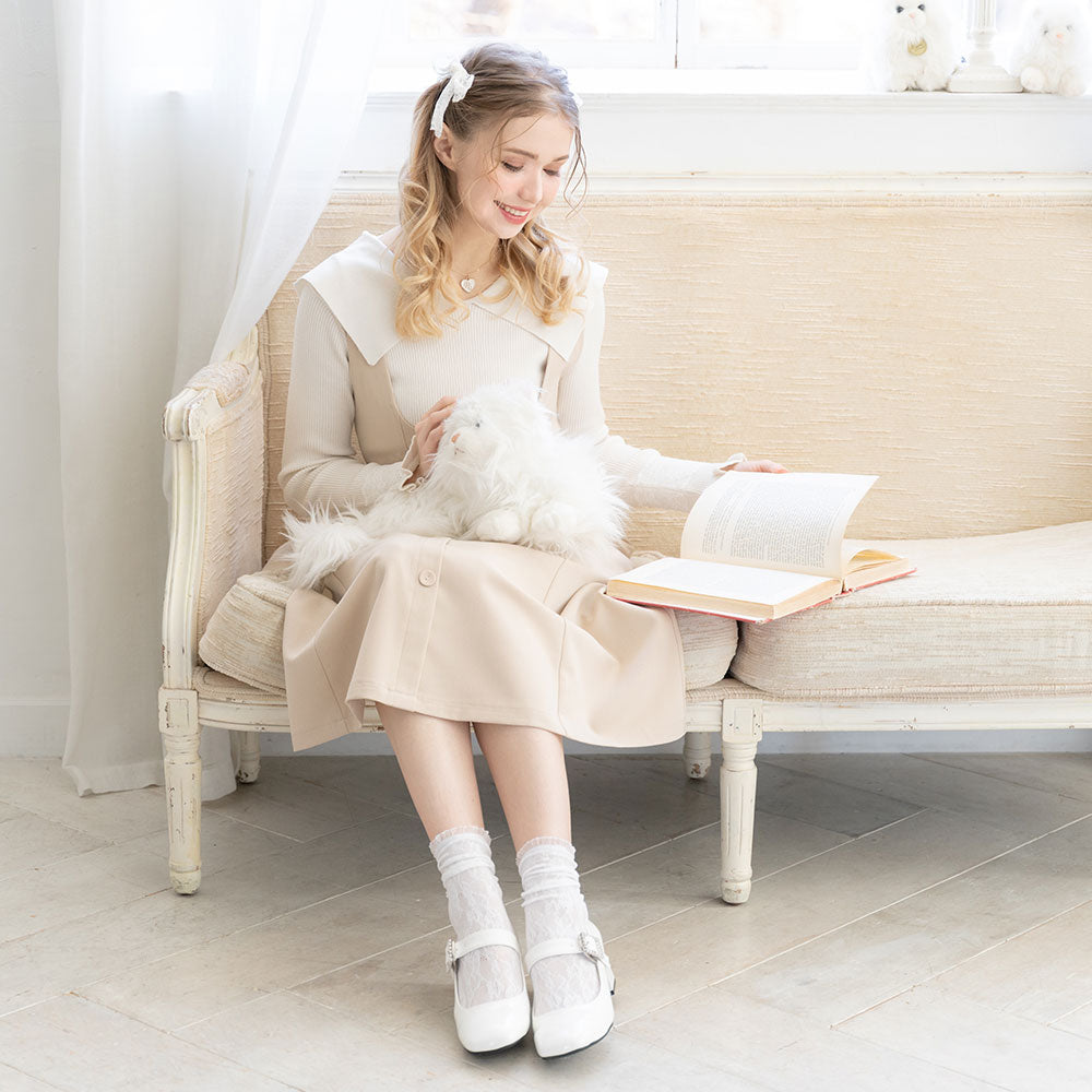 専用♡リラ袖レースニット 洗える！カシミヤタッチふんわり袖レーストップス - ベルーナ【公式】