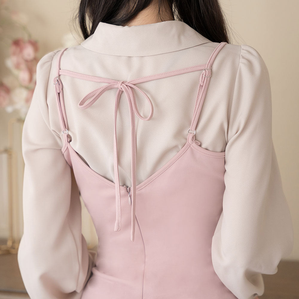 シャツレイヤードワンピース – レディースファッション通販の夢