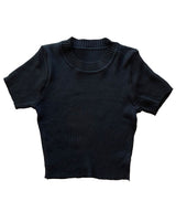 【9/17 11時まで限定価格】【メール便】コンパクトベーシックギャルニットトップス