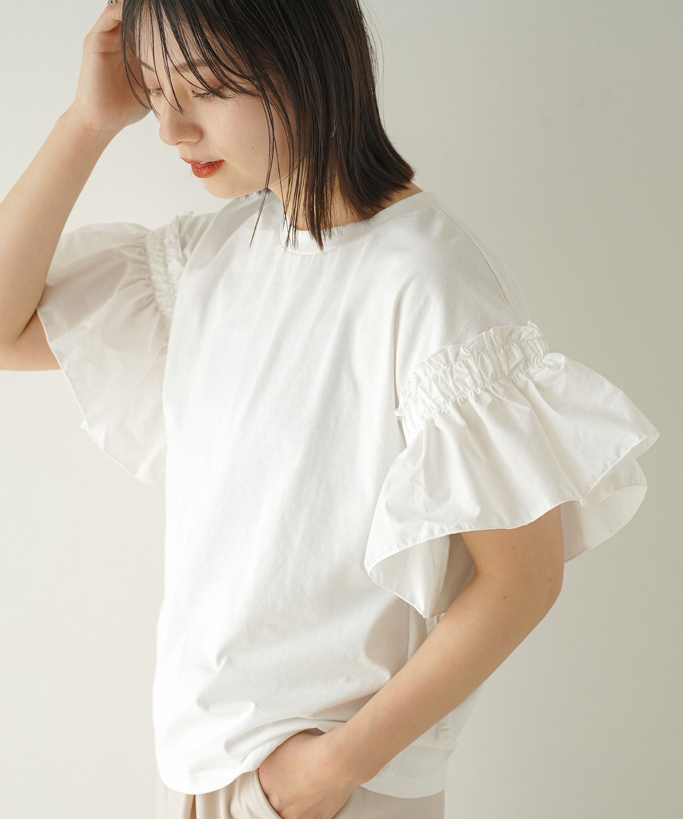 フリルスリーブトップス ⚘ オーダーページ フリルスリーブトップス – レディースファッション通販の夢展望【公式】