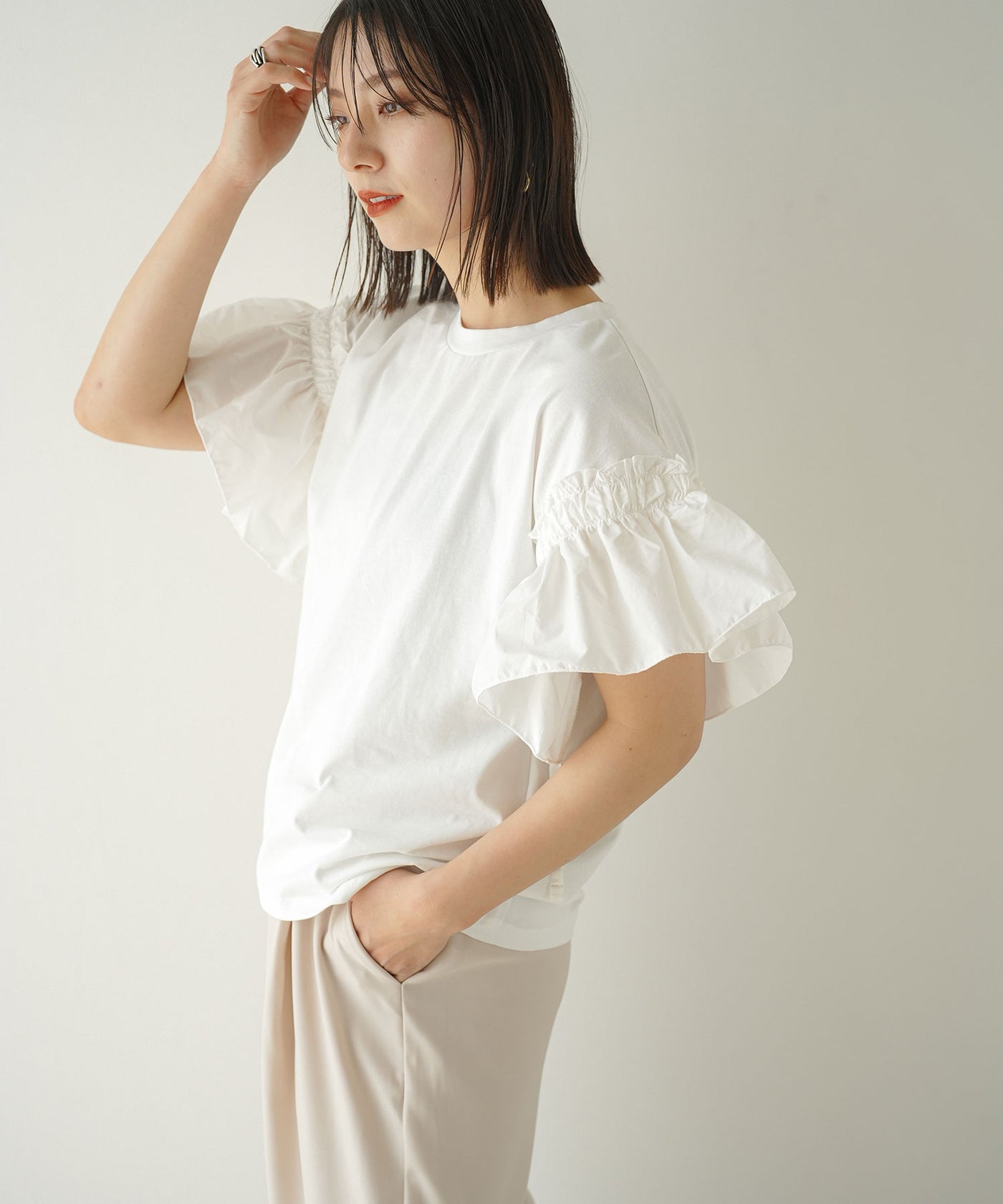 フリルスリーブトップス – レディースファッション通販の夢展望【公式】