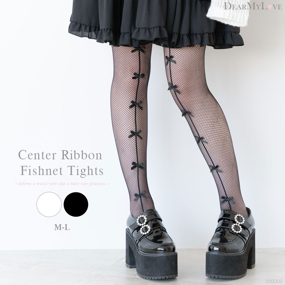 センターリボン網みタイツ – レディースファッション通販の夢