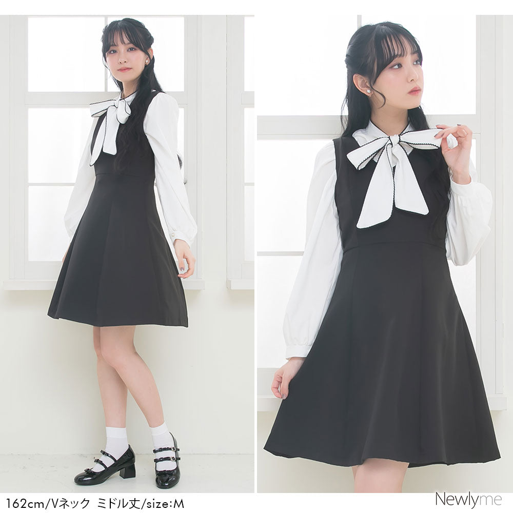 夢展望】チェーンジャンスカワンピース水着 グレー トレンチ風