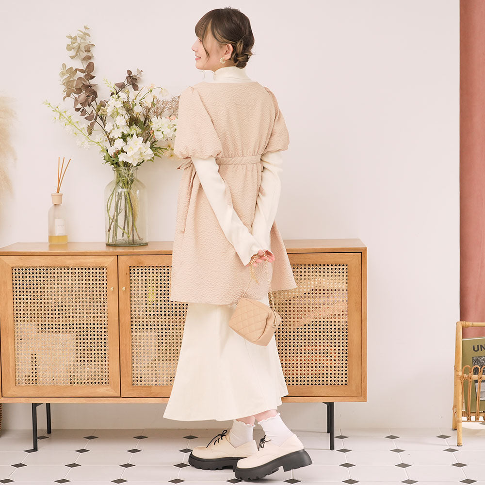 BUBBLES リブガーリーアンサンブルワンピース ブラック S