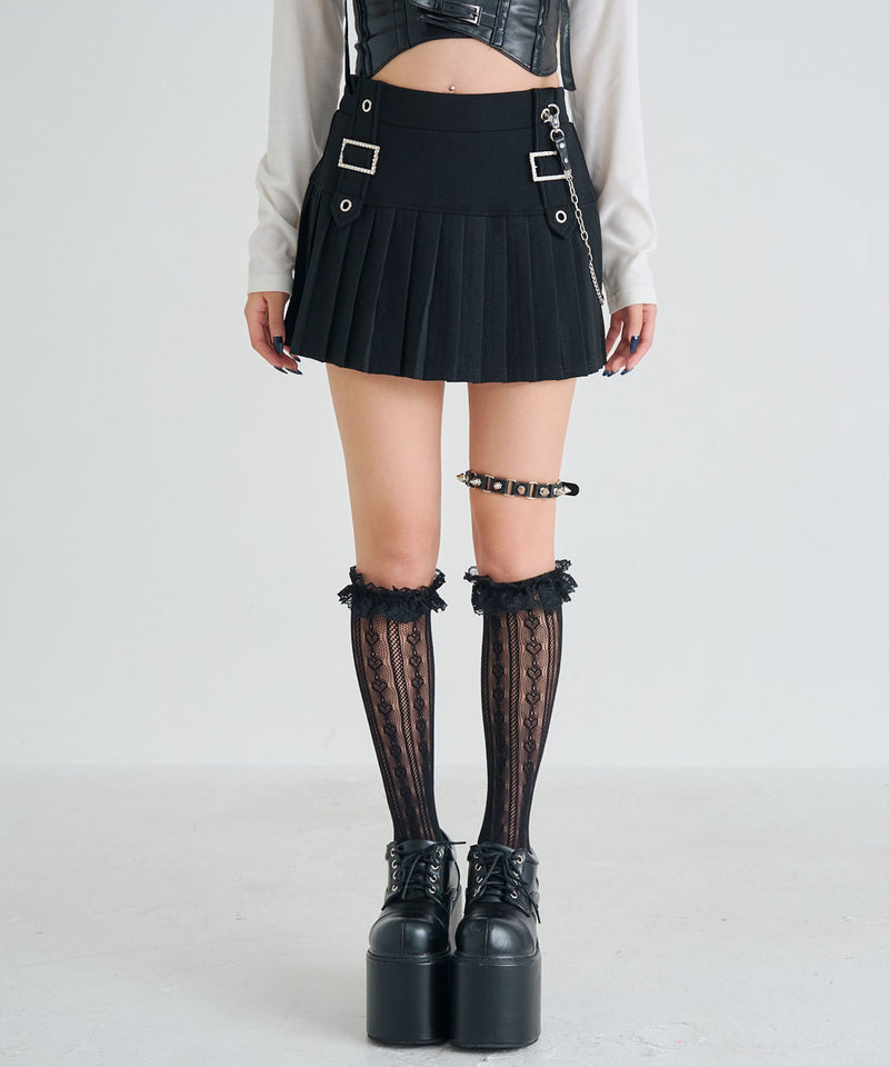 ハーネス×プリーツミニスカート – レディースファッション通販の夢展望