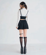 【新春セール】ハーネス×プリーツミニスカート