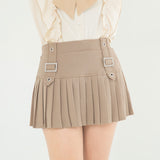 【新春セール】ハーネス×プリーツミニスカート