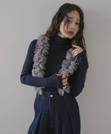 リブタートルニット