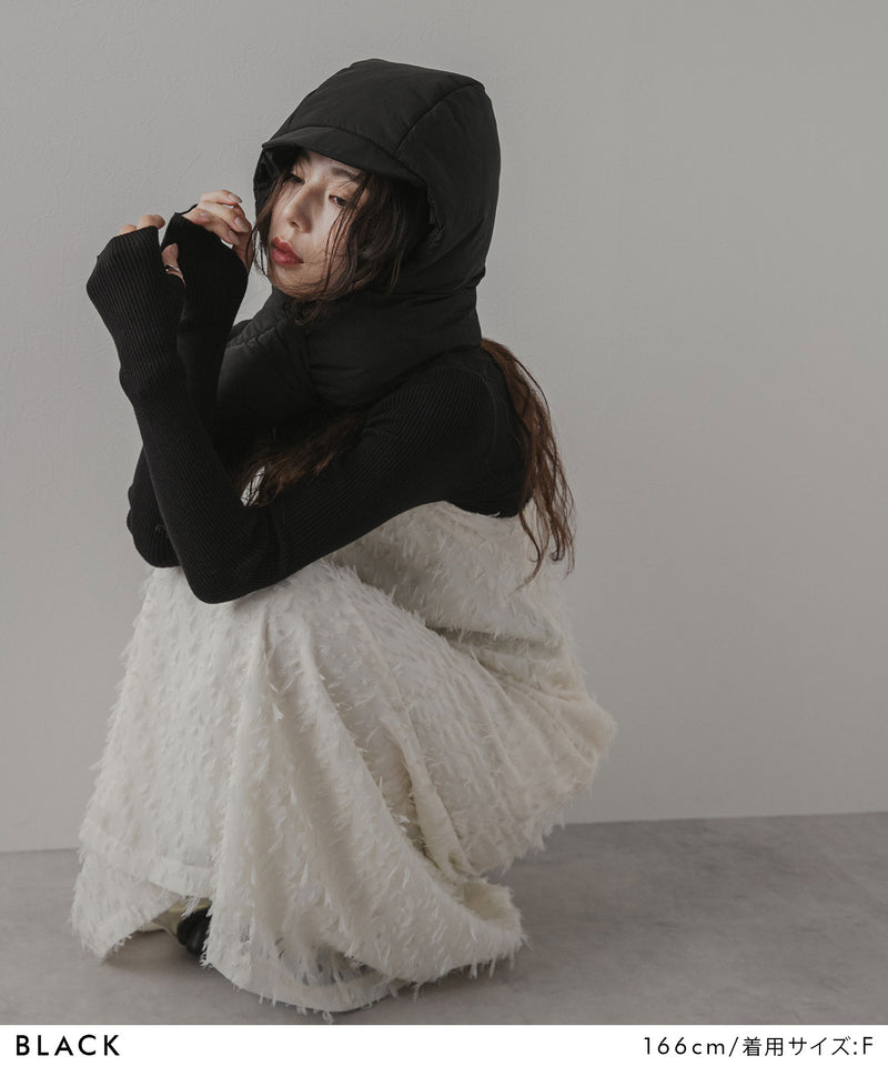 リブタートルニット