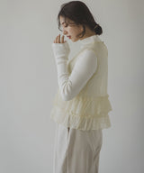 リブタートルニット