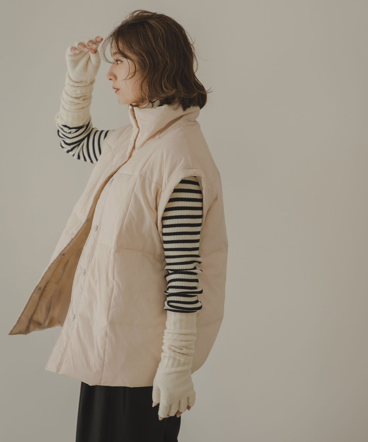 つっくん様RUIRUE BOUTIQUE 2WAY ダウン ジャケット ベスト TAION（タイオン） ダウンベスト ベスト 「洗える」PUCS ×TAION