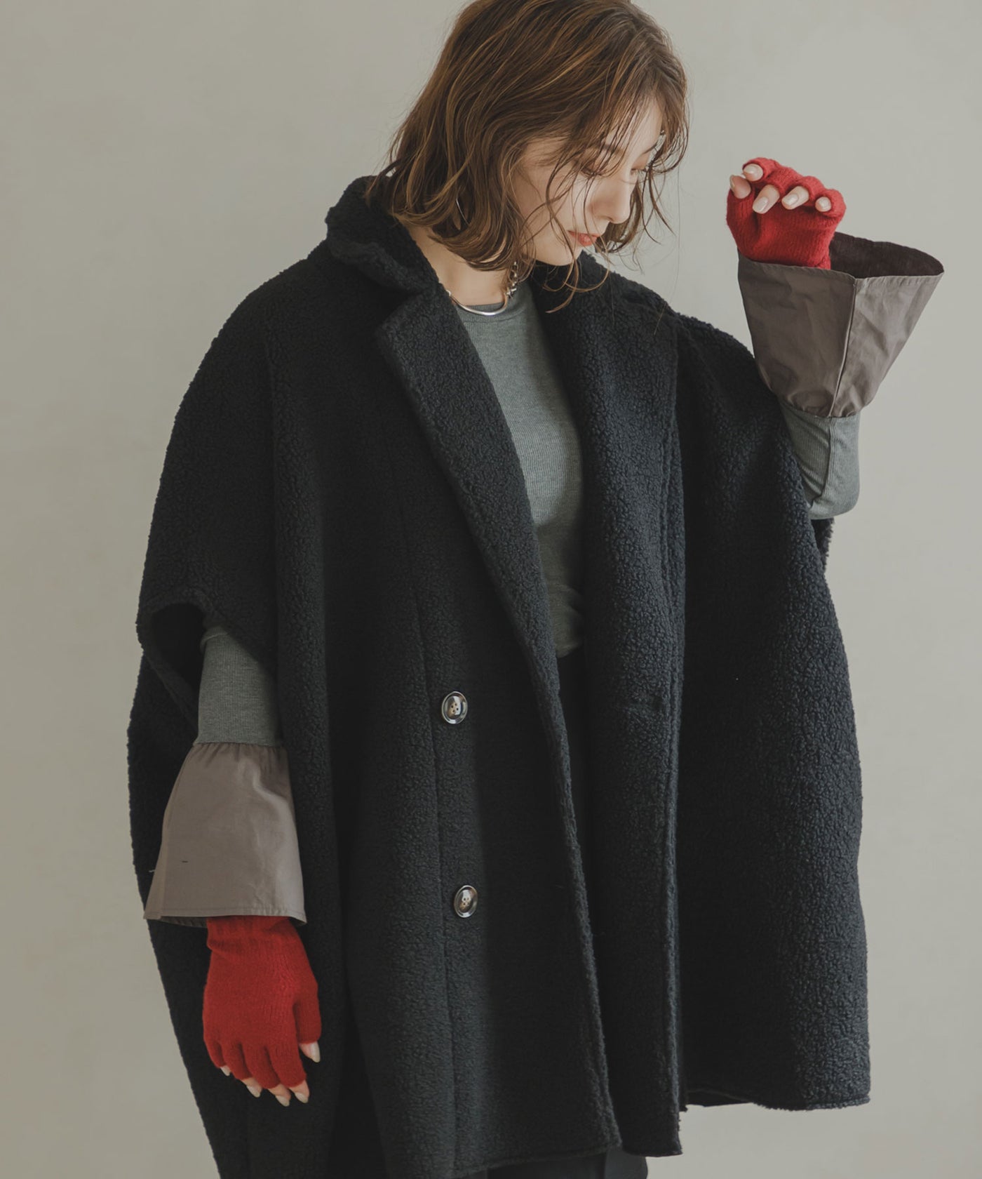 専用　ChristianDior ポンチョコート　アンゴラ　カシミヤ　羽織り 専用 ChristianDior ポンチョコート アンゴラ カシミヤ 羽織り