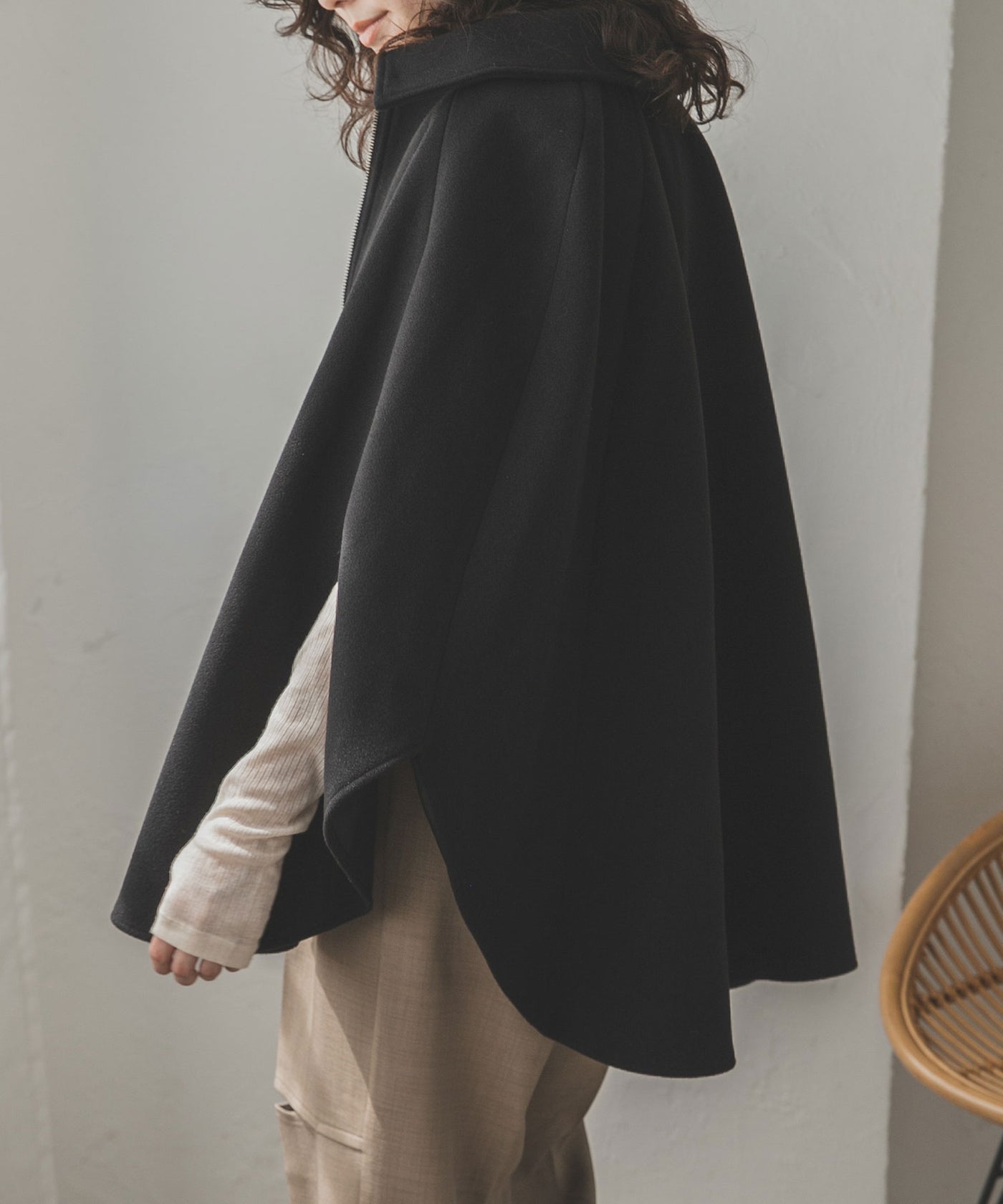 スタンドカラーポンチョコート – レディースファッション通販の夢展望