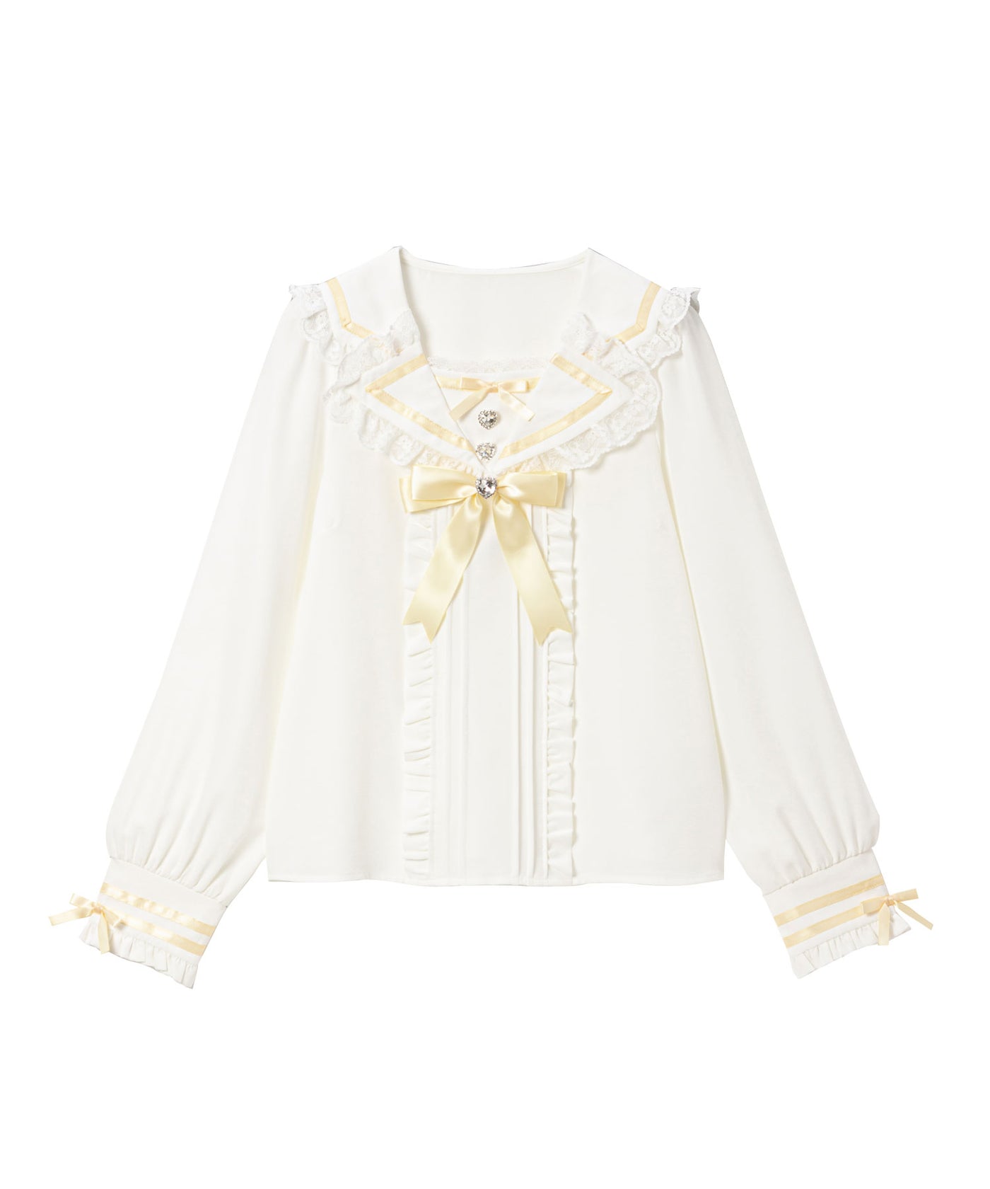 推しリボンテーラードセーラー襟ブラウス – レディースファッション