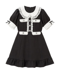 ハートパールジャガードorツイードワンピース