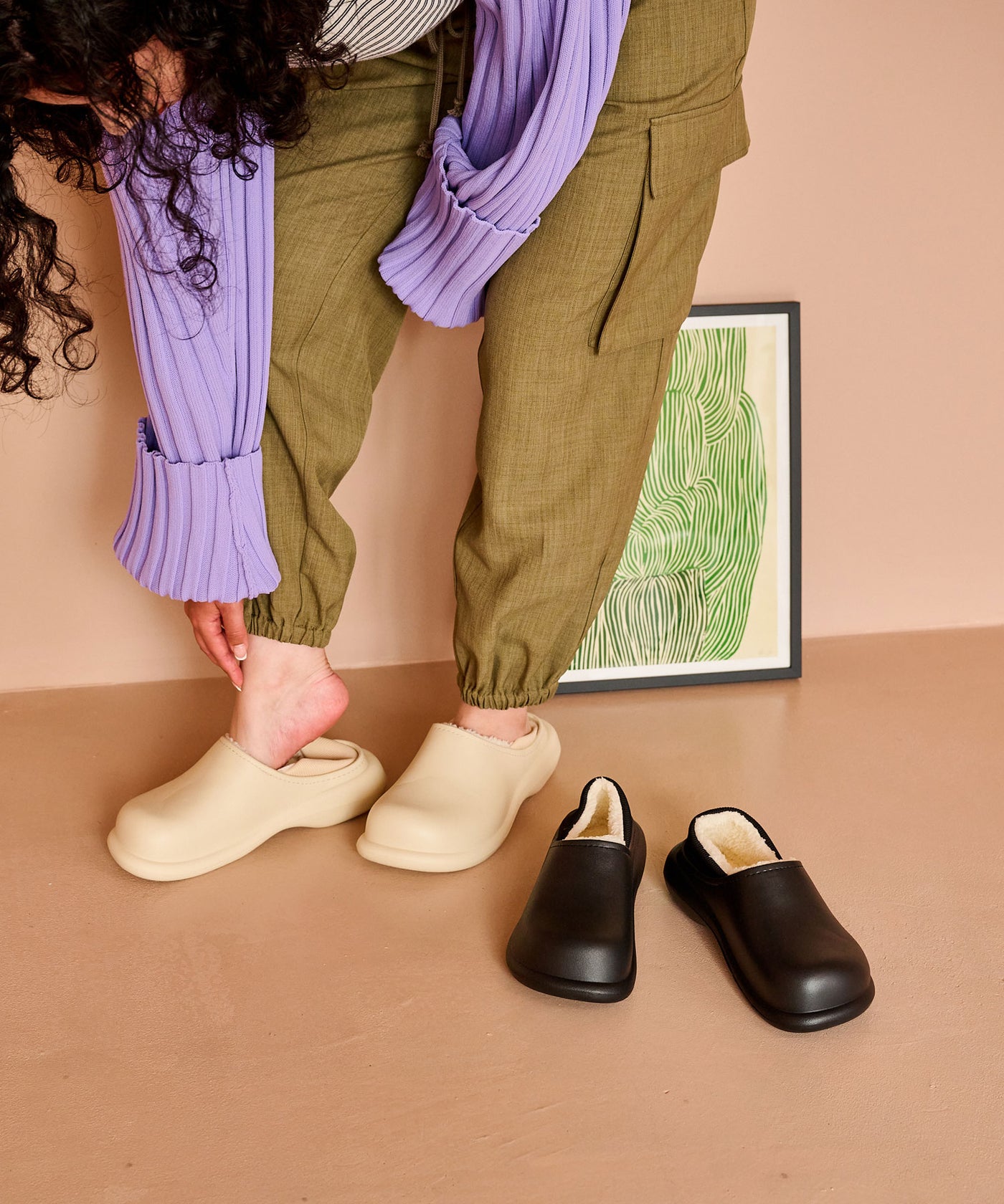 中ボアボリュームサボスリッポン – レディースファッション通販の夢