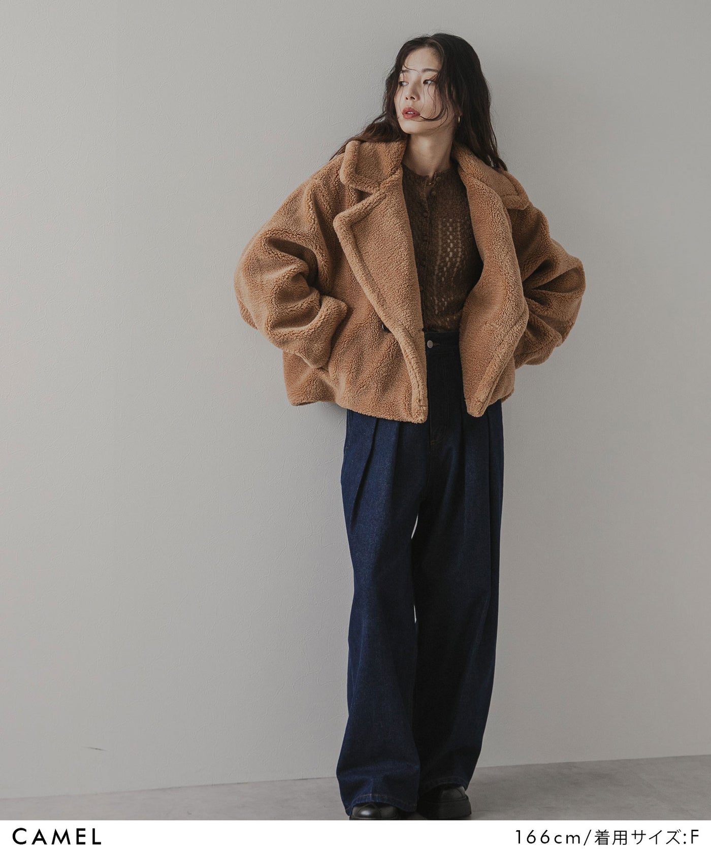 CHIEKO+ コート　新品　TEDDY ショートコート　黒　36 テディベアショートコート – レディースファッション通販の夢