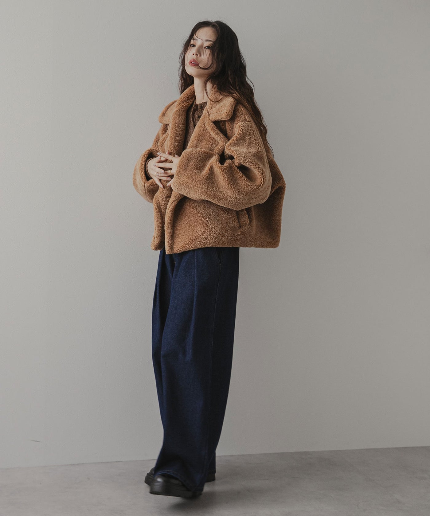 chieko plus 2024AW テディショートコート 5337090001-01.jpg?fitin=720:720