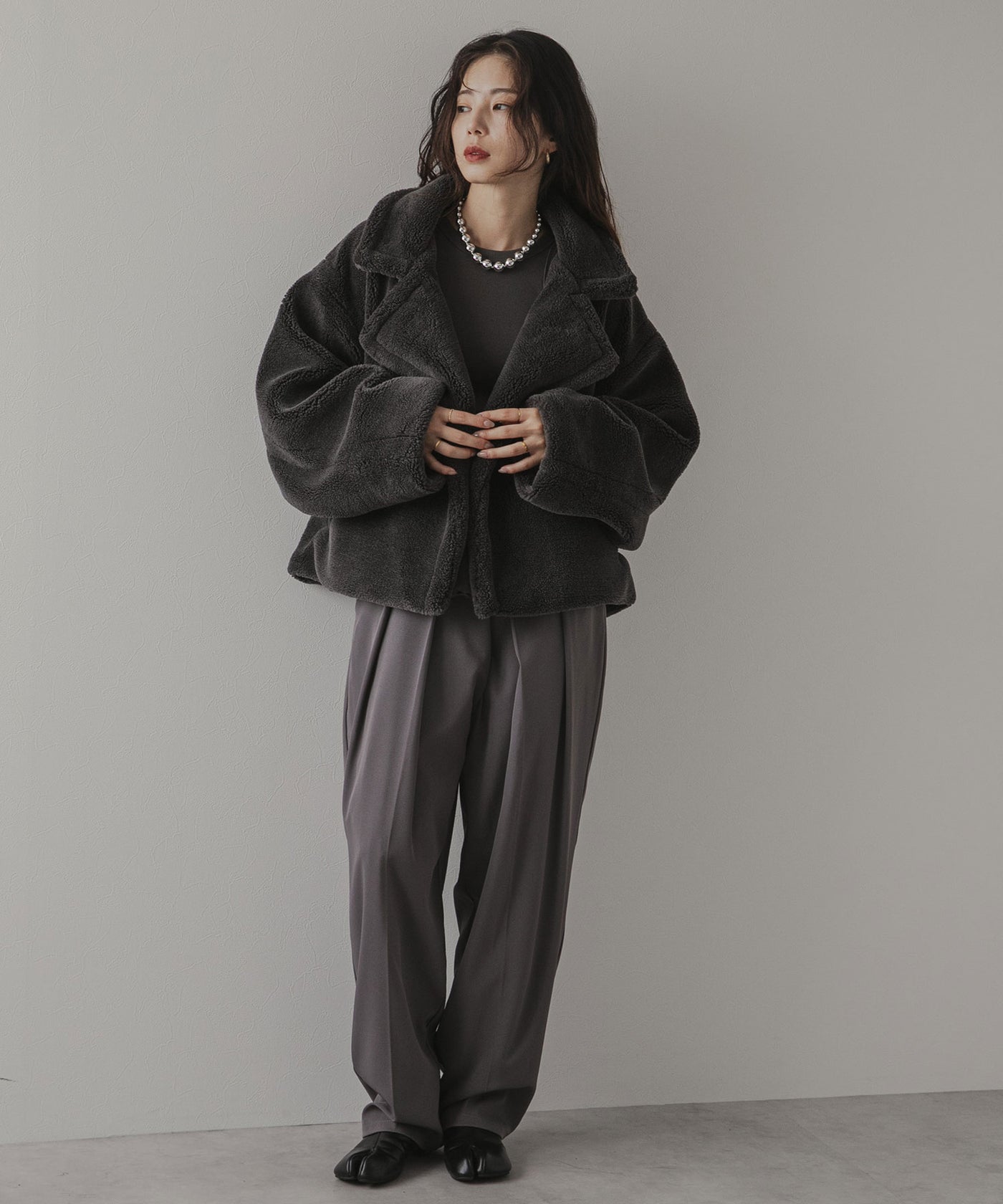 chieko plus 2024AW テディショートコート chieko plus 2024AW テディショートコート chieko plus 2024AW