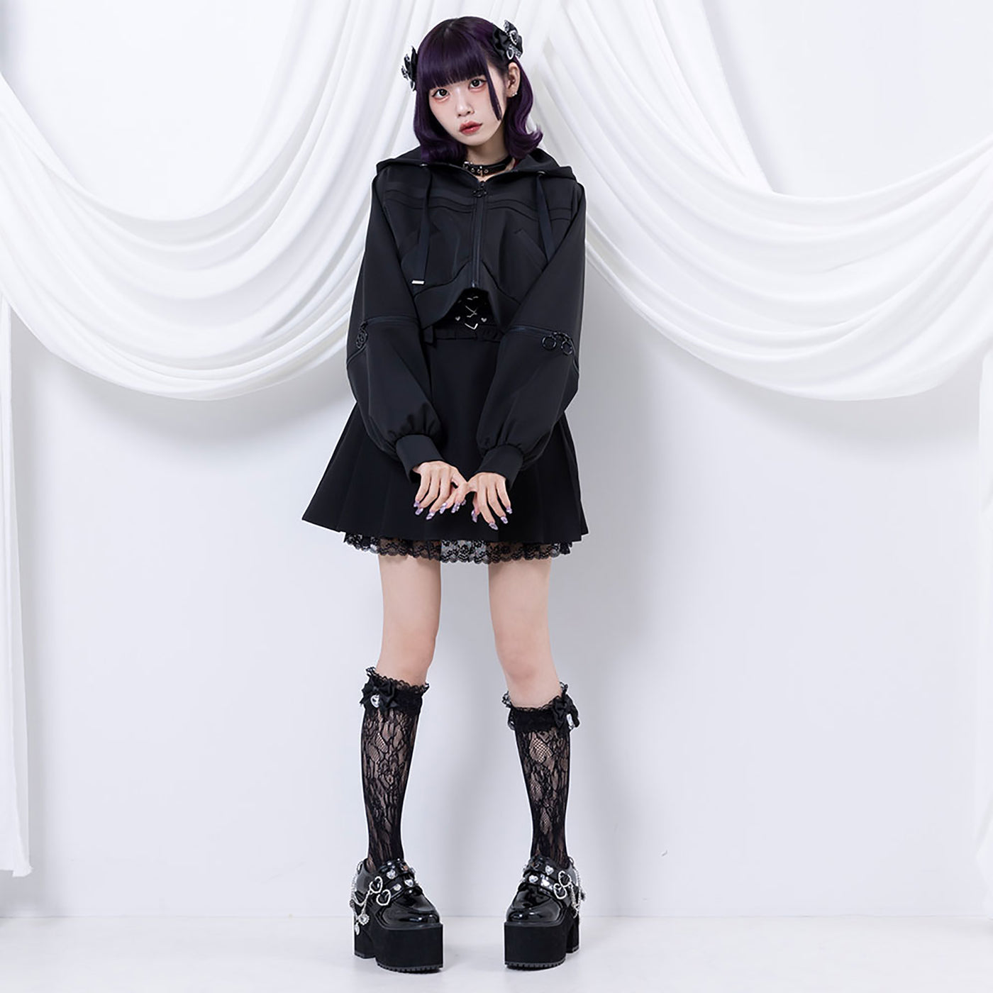 小悪魔ジャージデザインショートパーカー – レディース