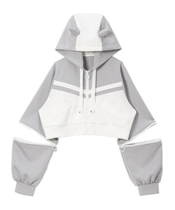 小悪魔ジャージデザインショートパーカー