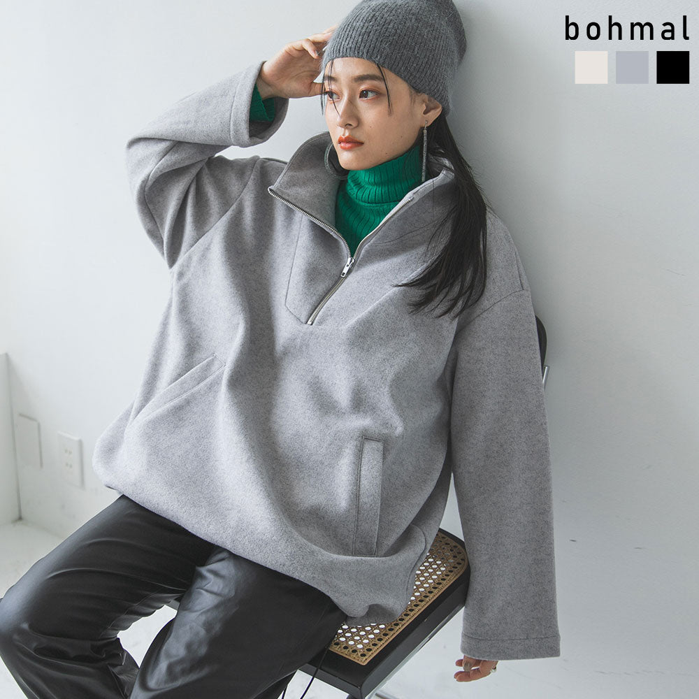 美品　G/FORE　ハーフジップ　カットソー　グレー ニットソーハーフジッププルオーバー – レディースファッション通販の